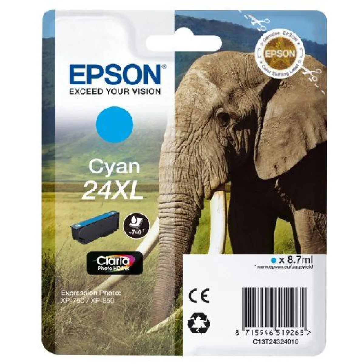 Epson T2432 Cartouche Cyan