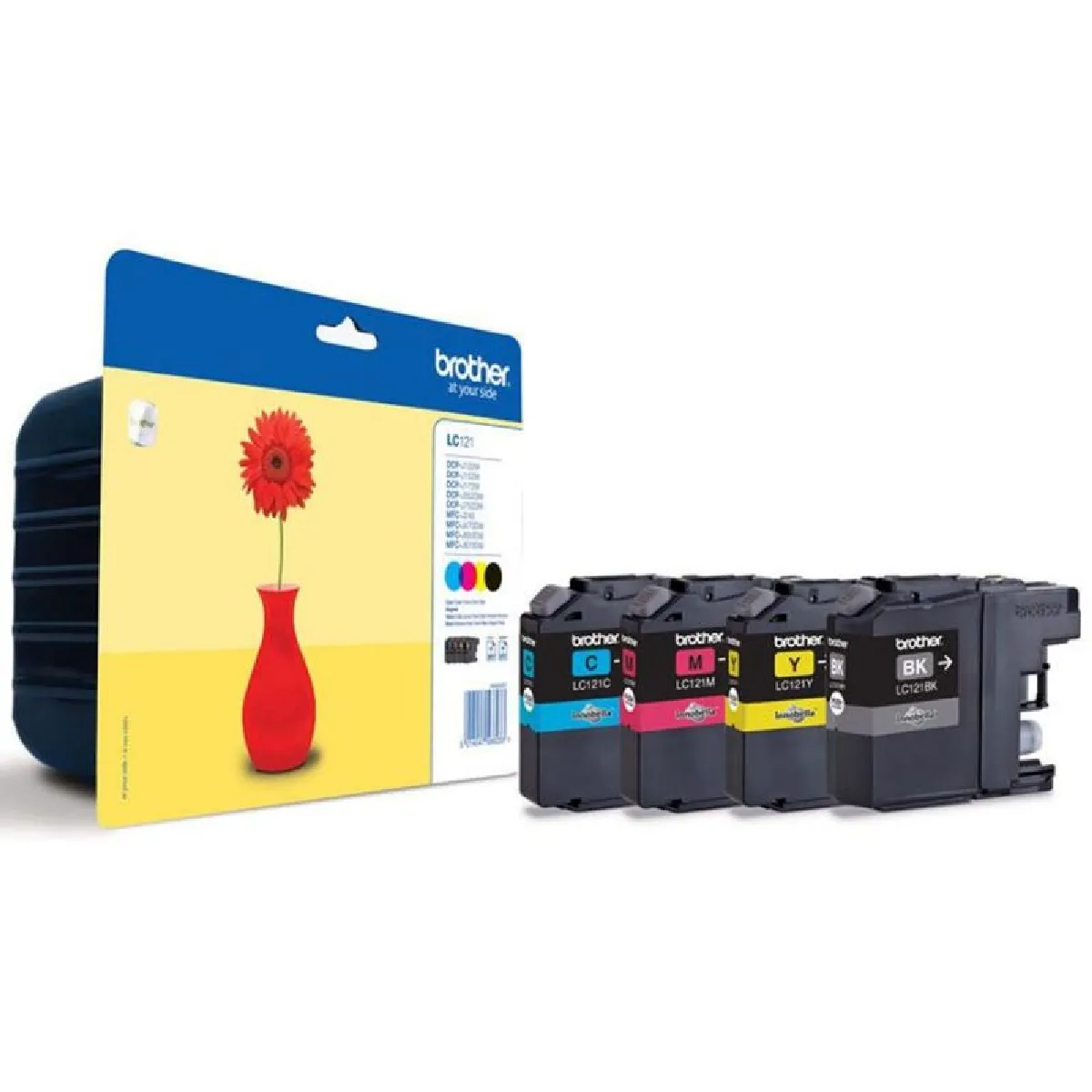 Brother Valuepack LC121 Cyan Jaune - vue 2