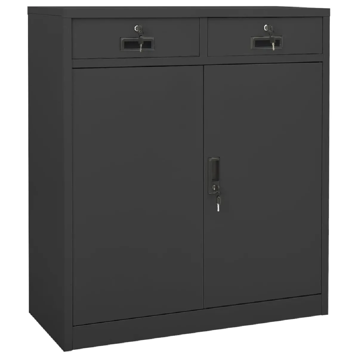 Armoire de bureau vidaXL Anthracite 90x40x102 cm