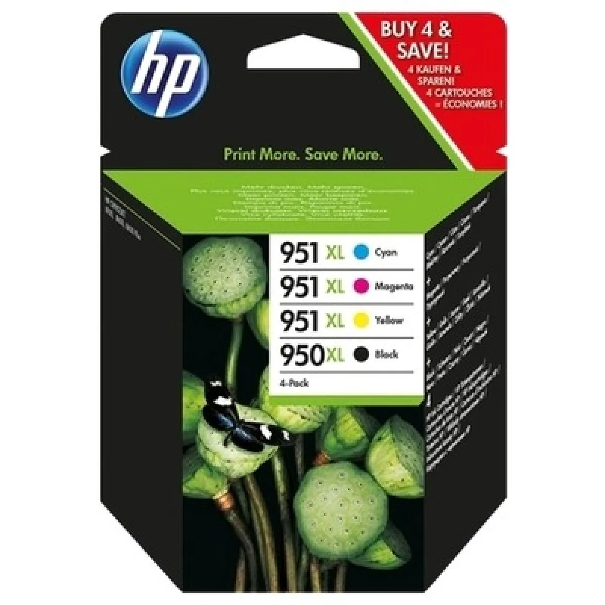 HP 950/951 - Multipack C2P43AE - Noir, Cyan, Magenta, Jaune - XL