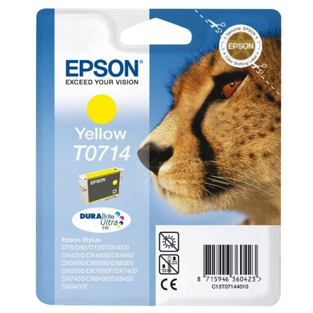 Epson Cartouche d'encre Cheetah Jaune