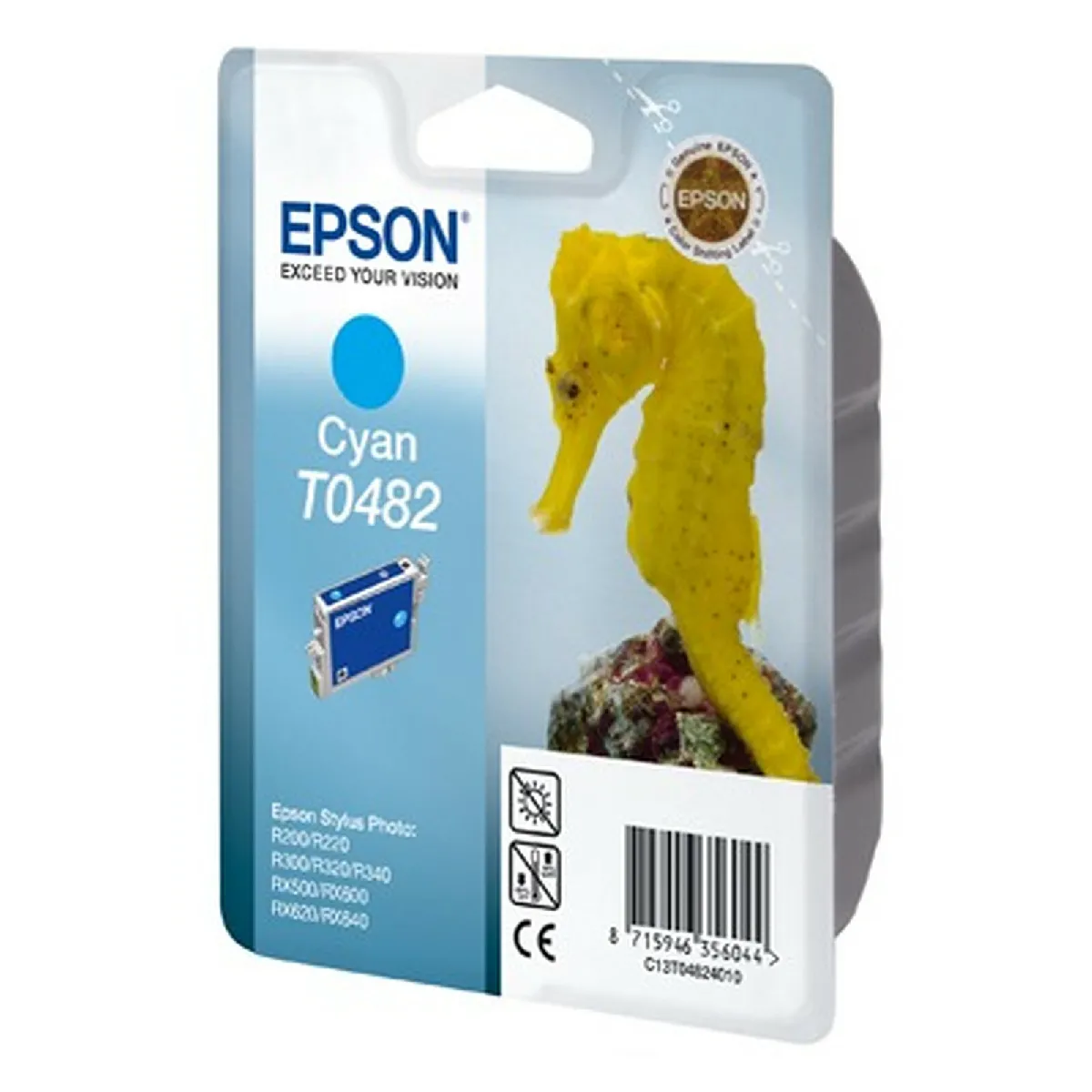 Epson T0482 Cartouche Originale Cyan - vue 5