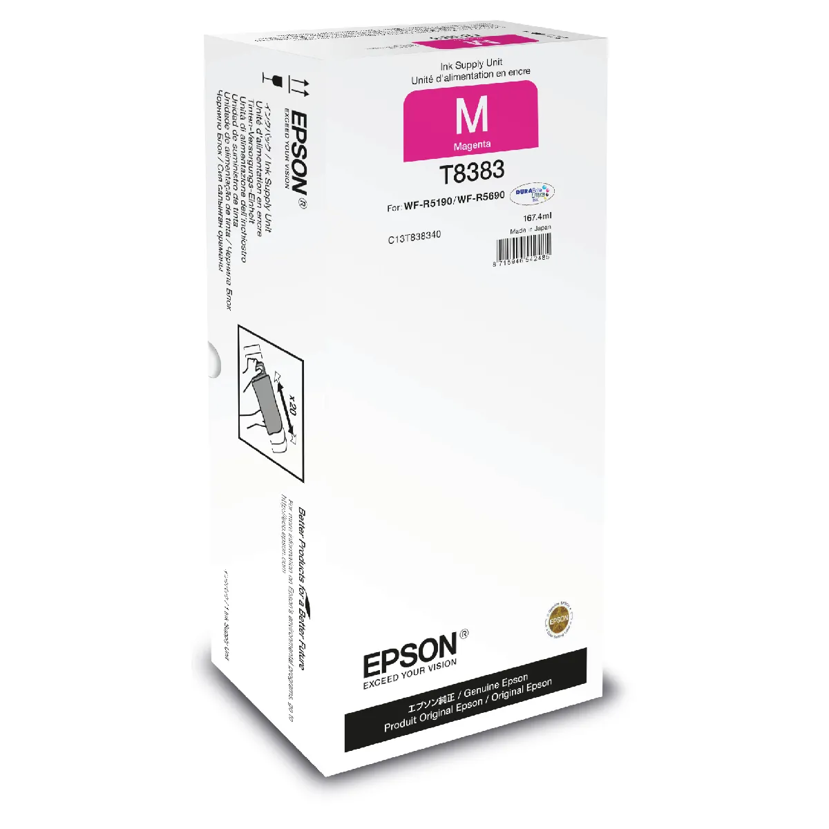 Epson T8383 Recharge d'Encre WorkForce Pro WF R5190