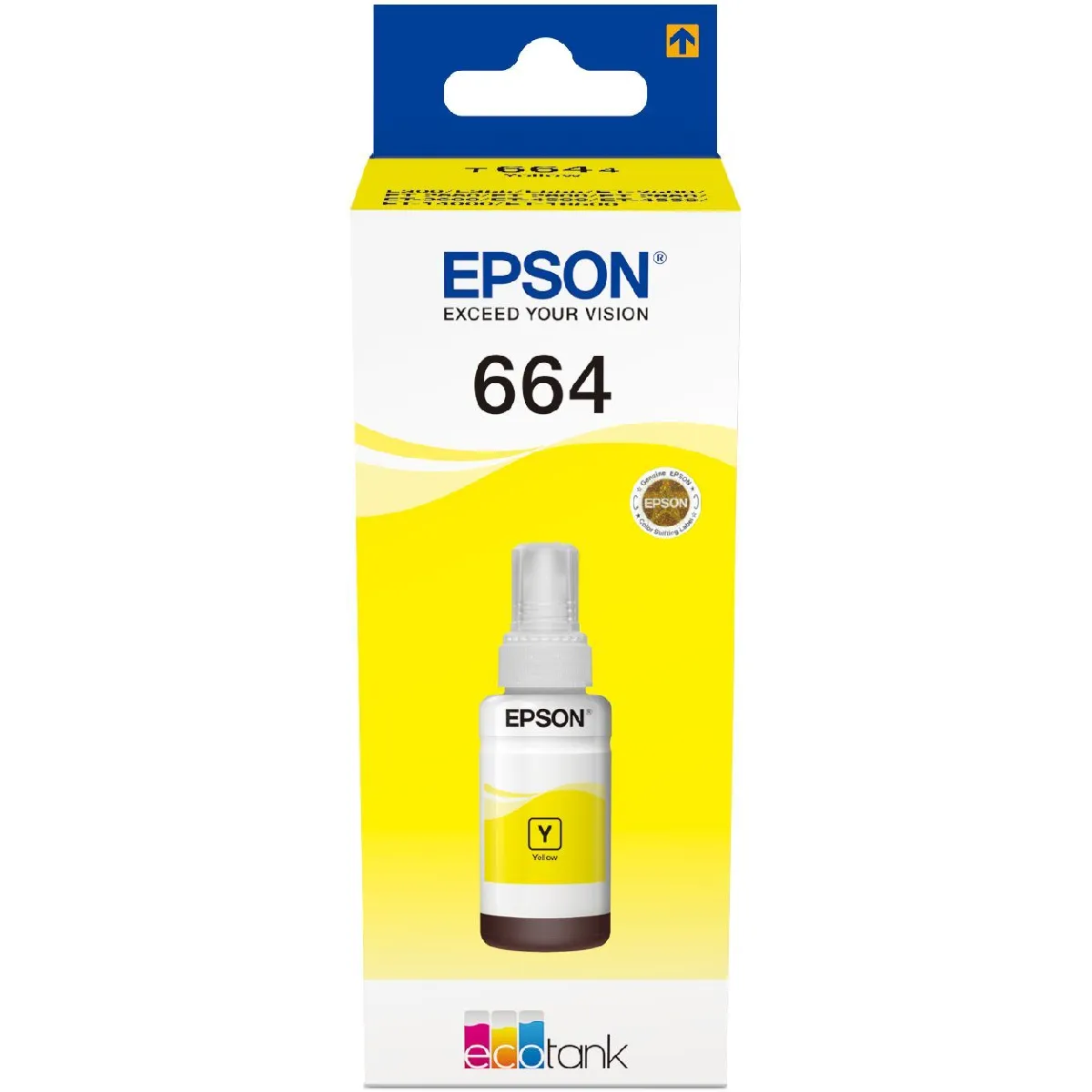 Epson T6644 Yellow - Bouteille d'encre EcoTank  70ml (WE)