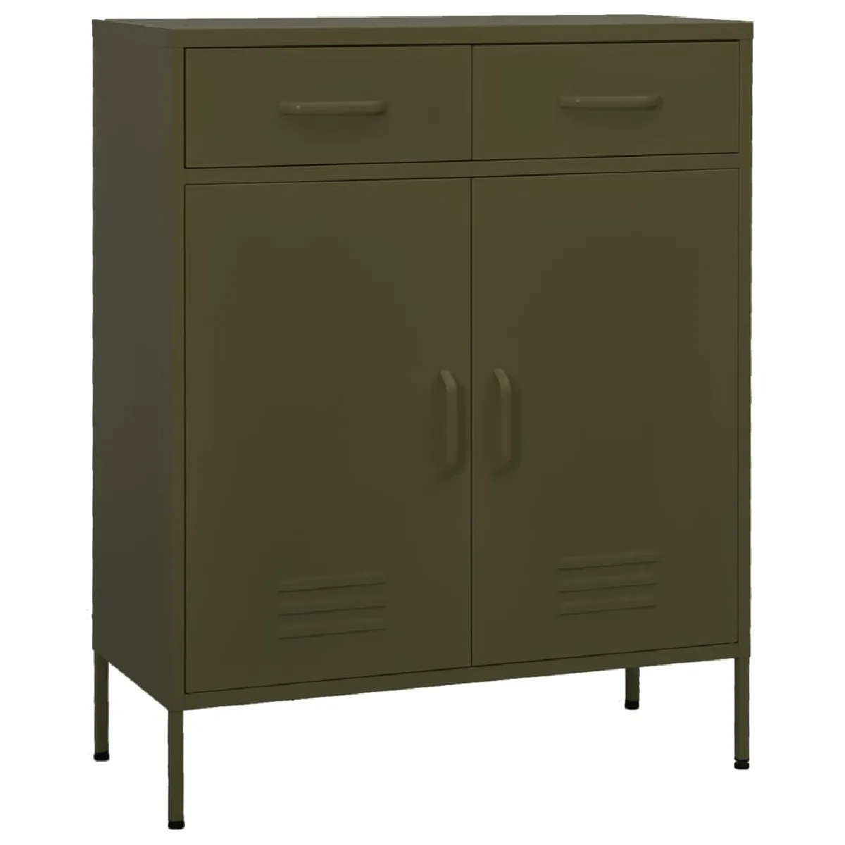 Vidaxl Vert Armoire De Rangement Olive