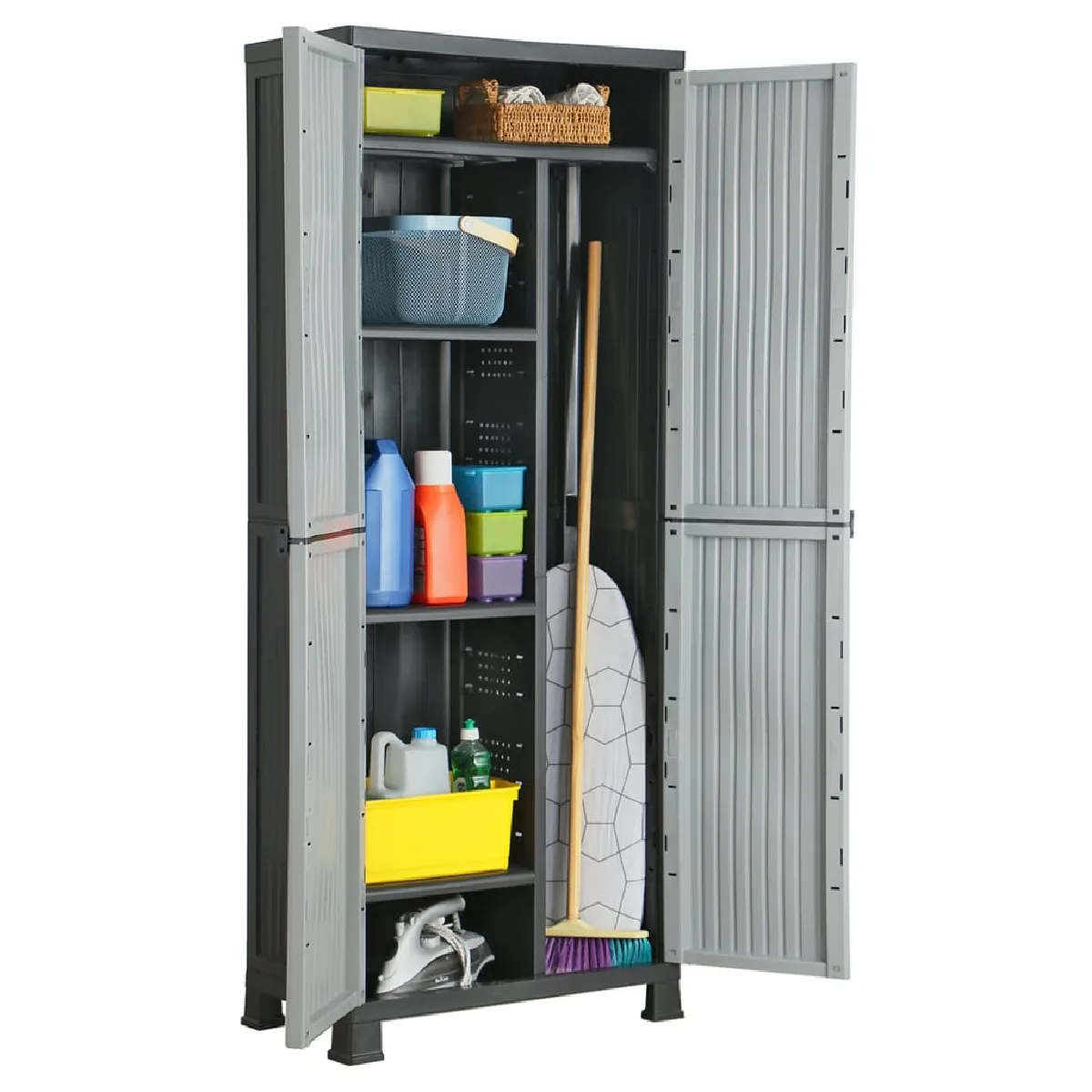 vidaXL Armoire en plastique 68x39x171 5 cm - vue 2