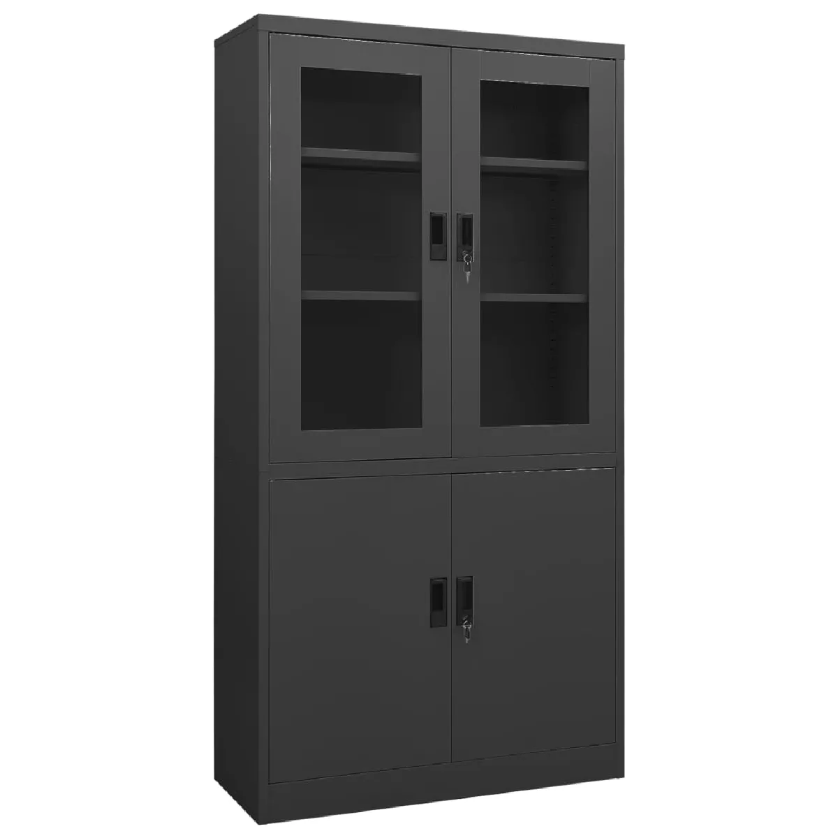 Armoire de bureau vidaXL Anthracite 90x40x180 cm
