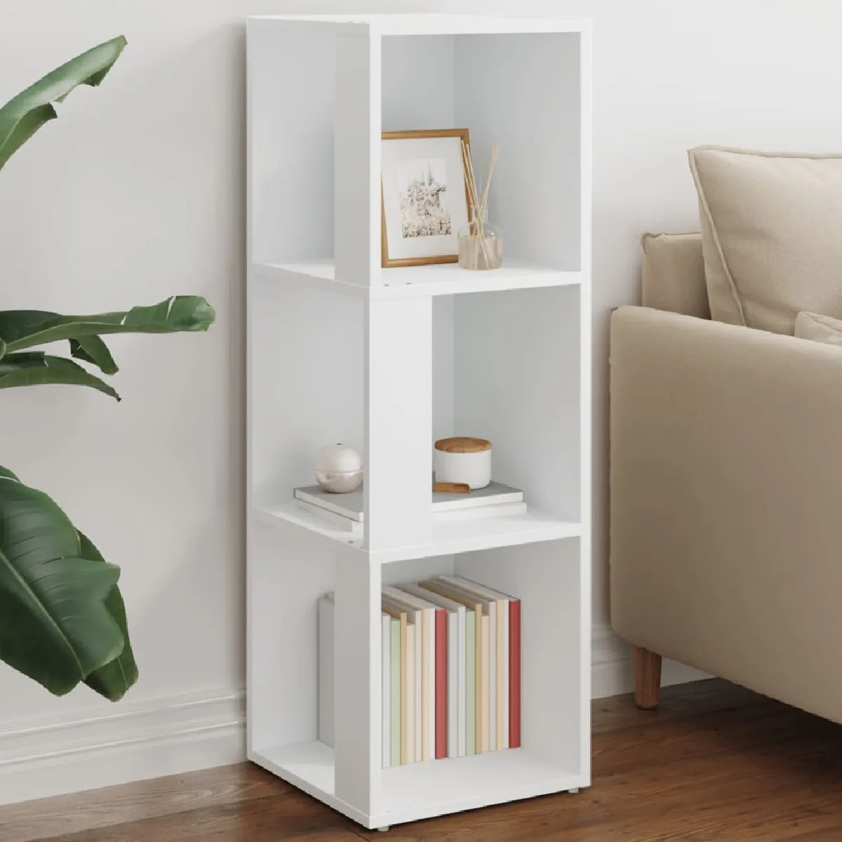 VIDAXL Armoire d'angle - Blanc