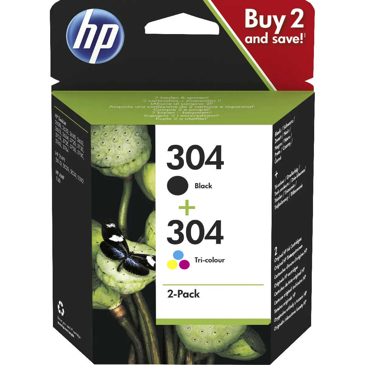 HP 304 Pack Cartouches Tri color - vue 1