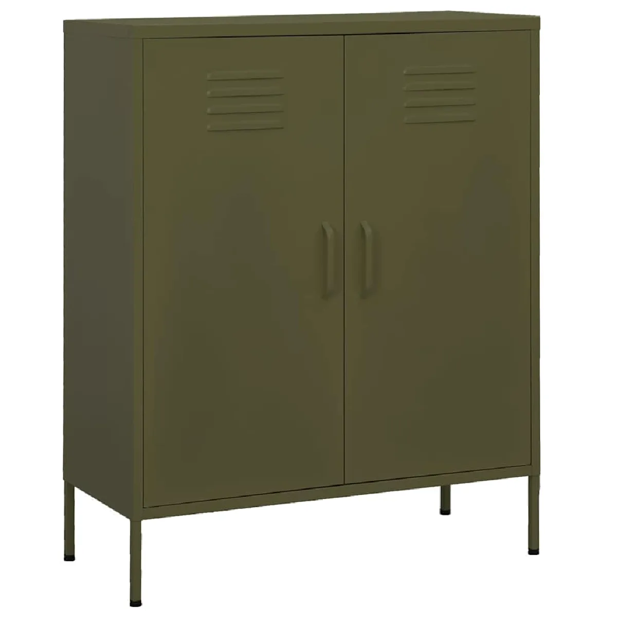 VIDAXL - Armoire de rangement - Acier - Vert - 80x35x101,5 cm - Image 3