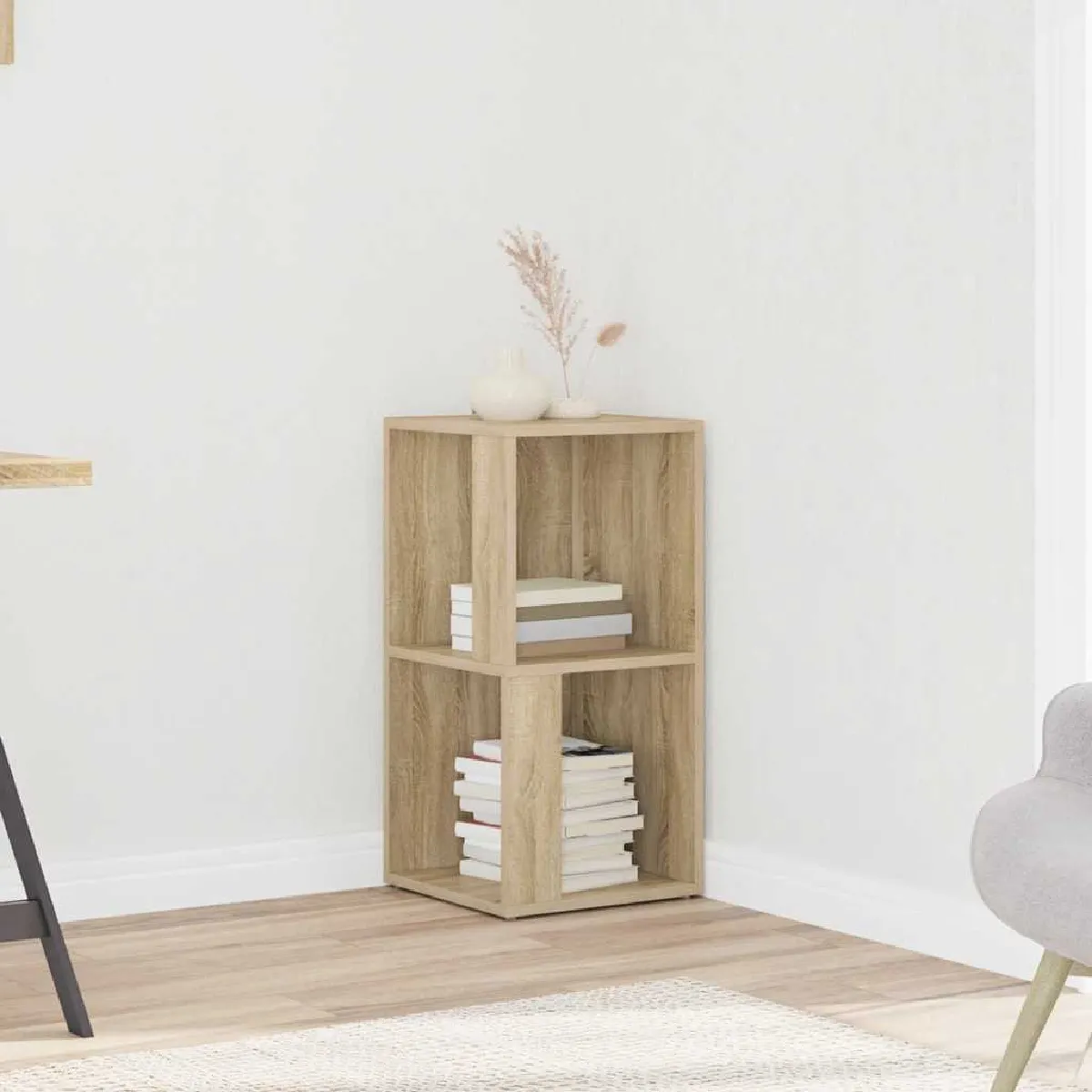 vidaXL Armoire d'angle Chêne sonoma
