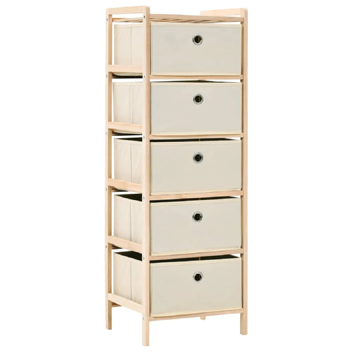 vidaXL Étagère de rangement 5 paniers