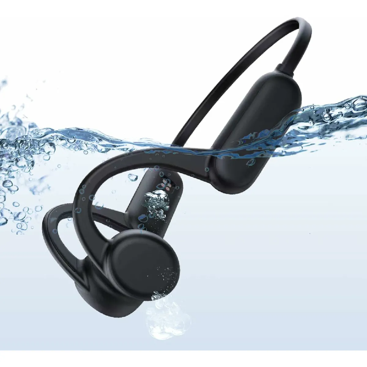 Vendos85 Noir Casque À Conduction Osseuse Ipx8