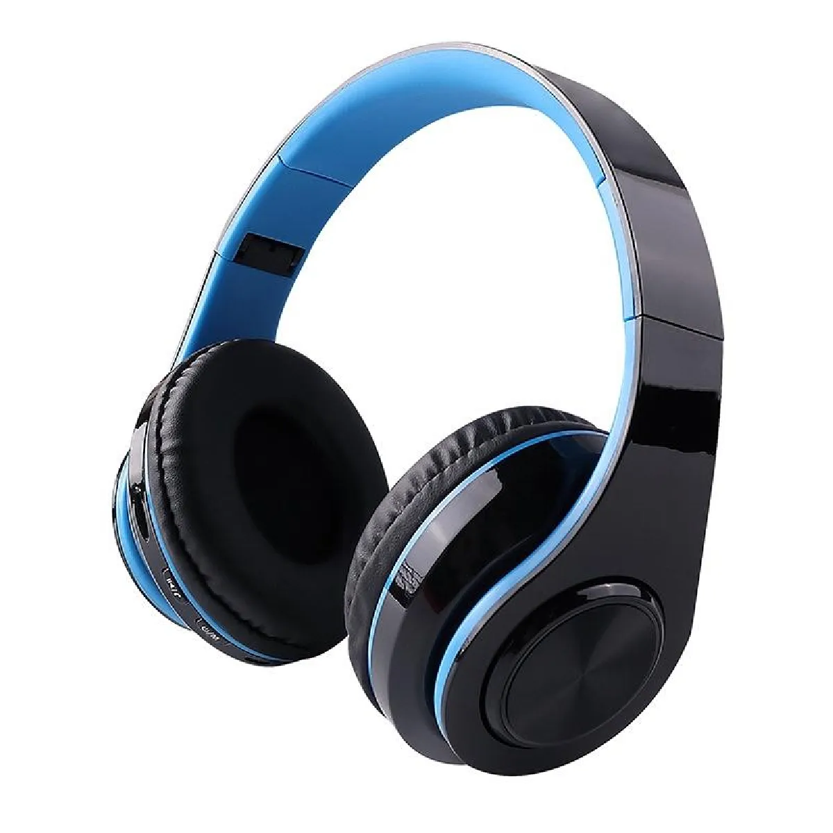 Yonis Bleu Casque Bluetooth Sans Fil V5.0 Haute Qualité Audio 10M Portée 12H Conversation + Sd 16Go - Image 2