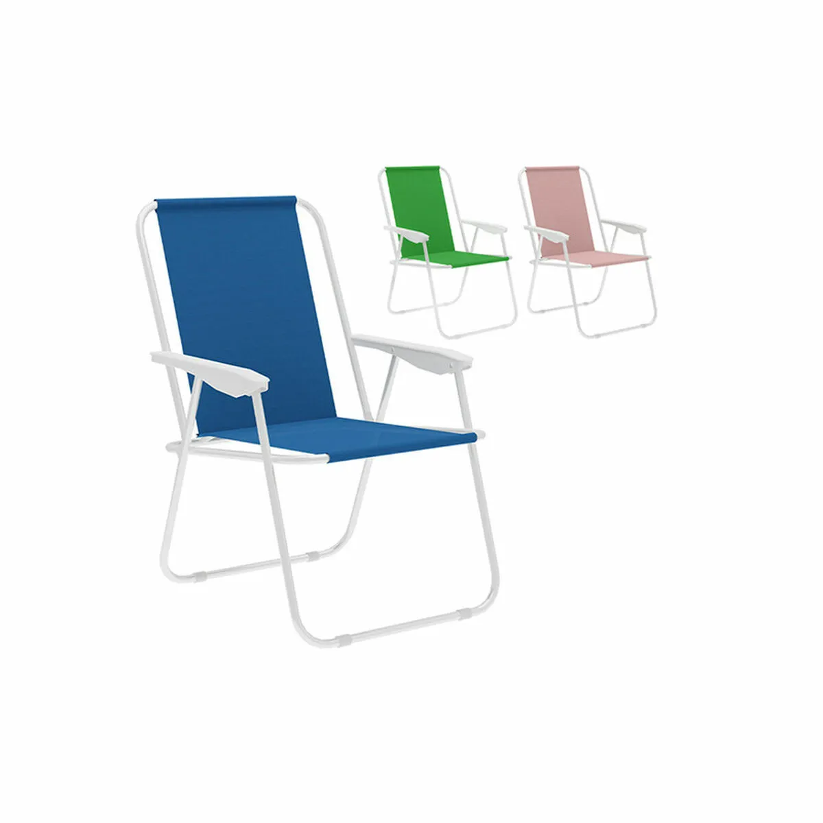Marbueno Chaise de jardin pliante - Multicolore