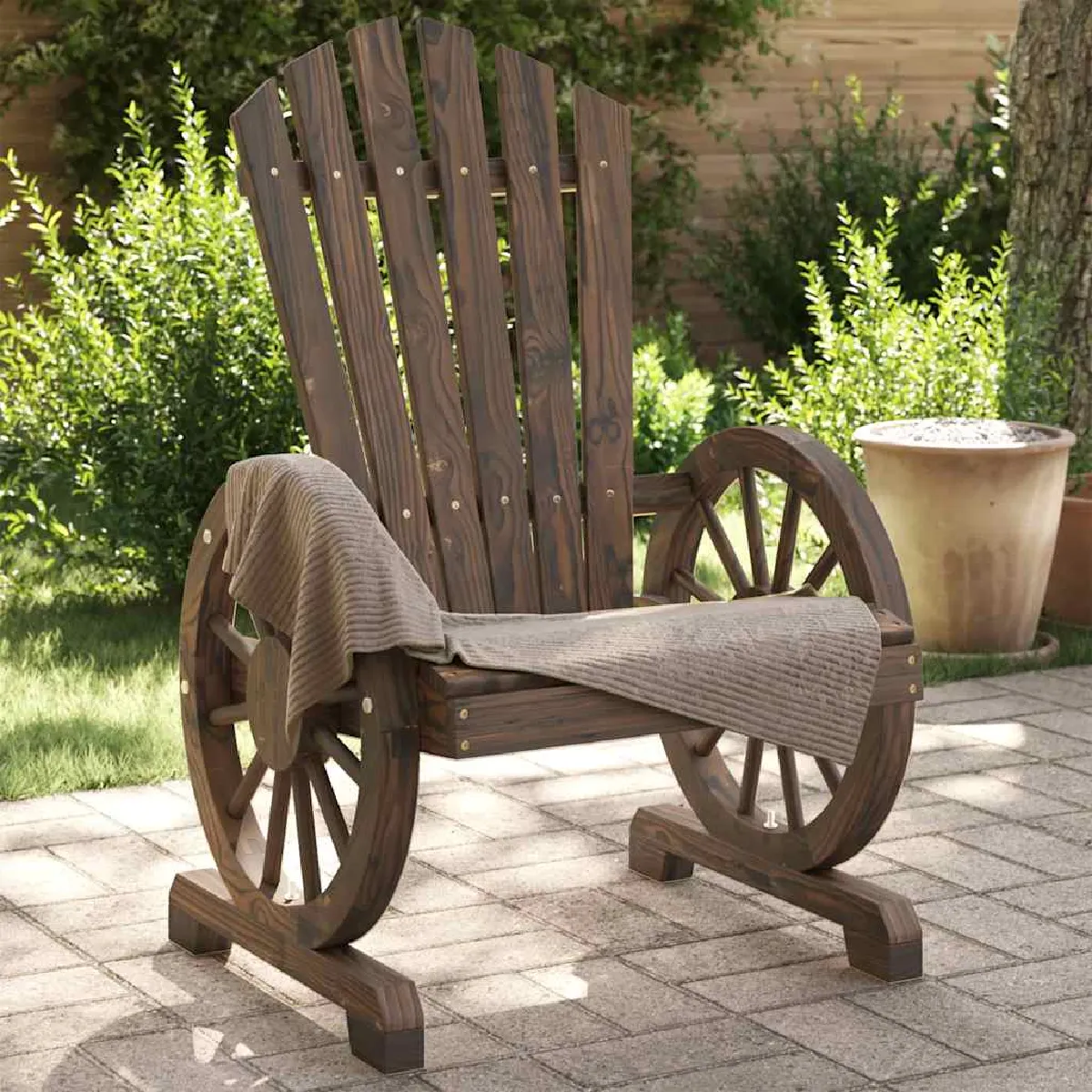 vidaXL Chaises de jardin Adirondack - Lot de 2