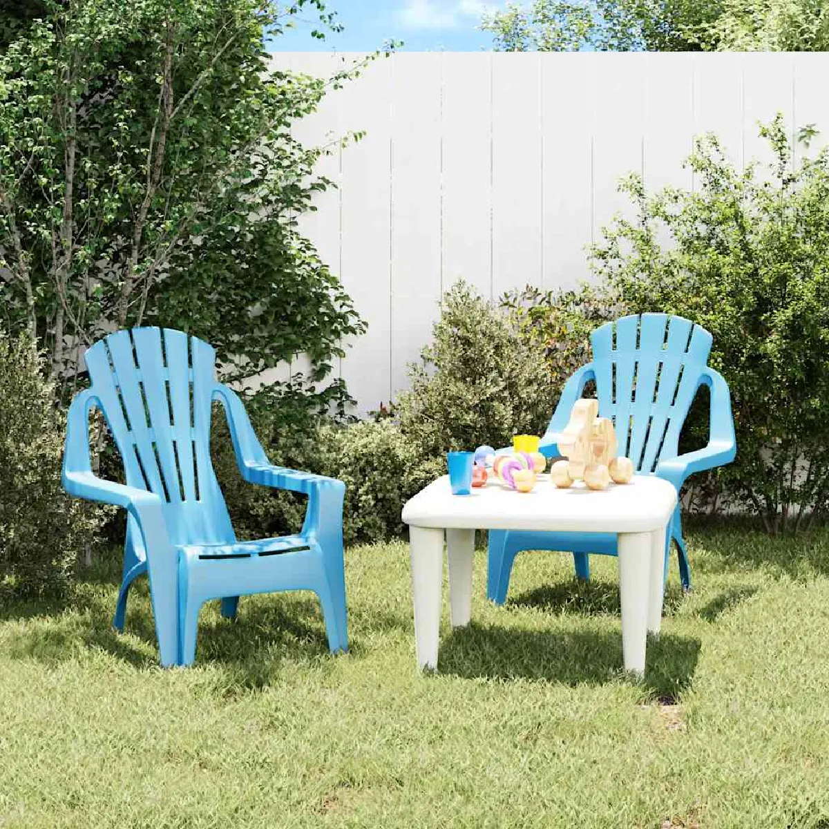 vidaXL Chaises de jardin enfants Lot de 2