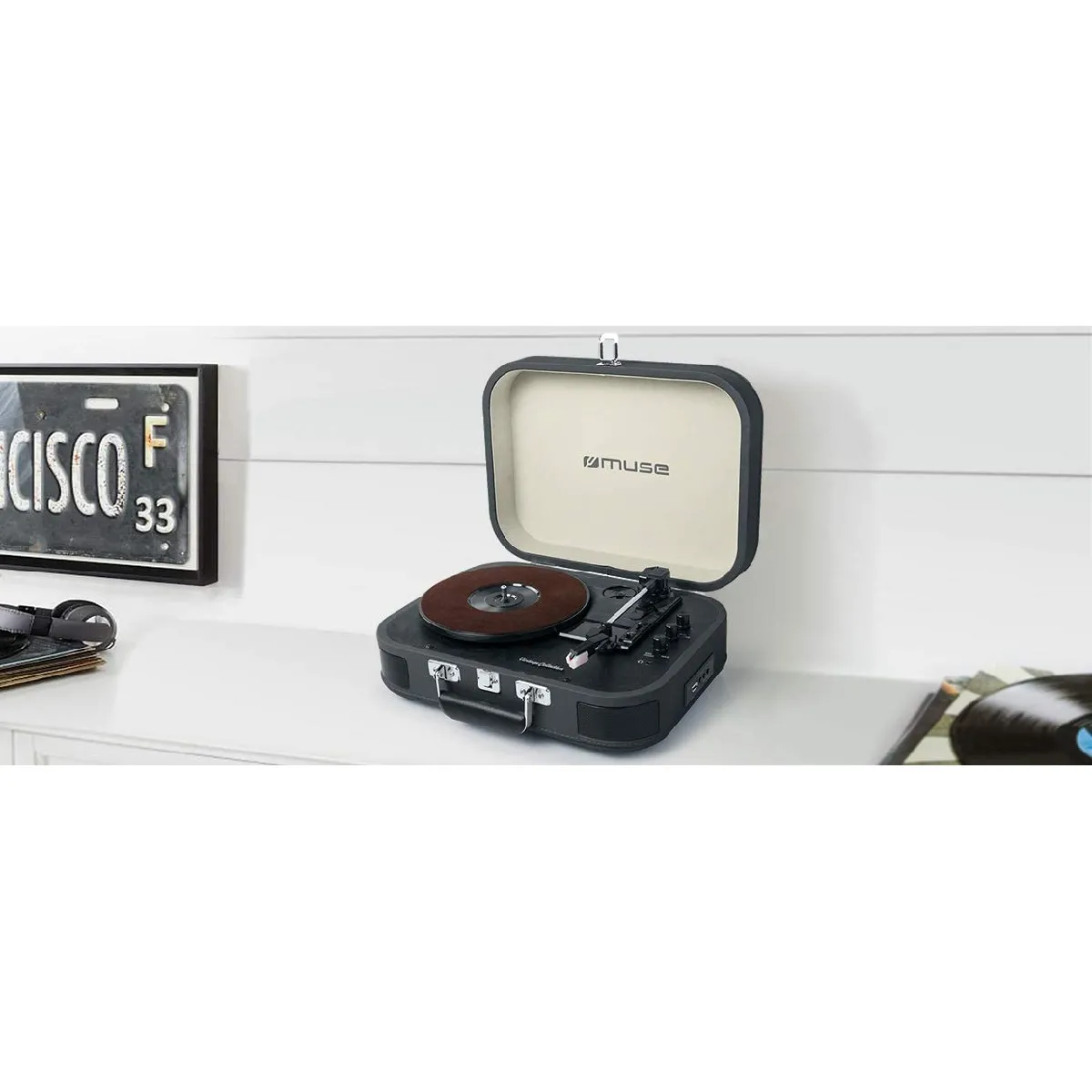 MUSE  Platine vinyle USB - Noir