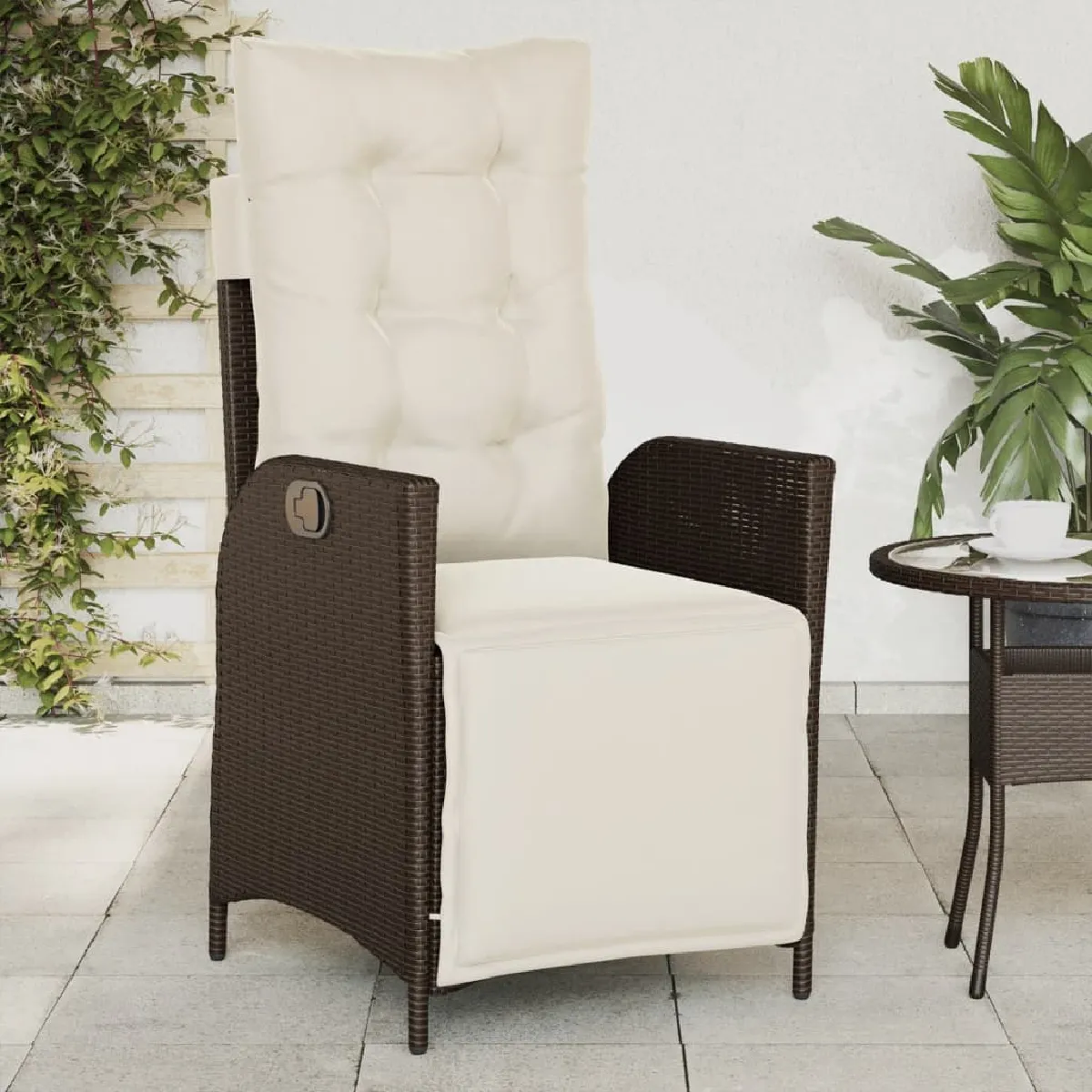 vidaXL Chaise inclinable de jardin - vue 3