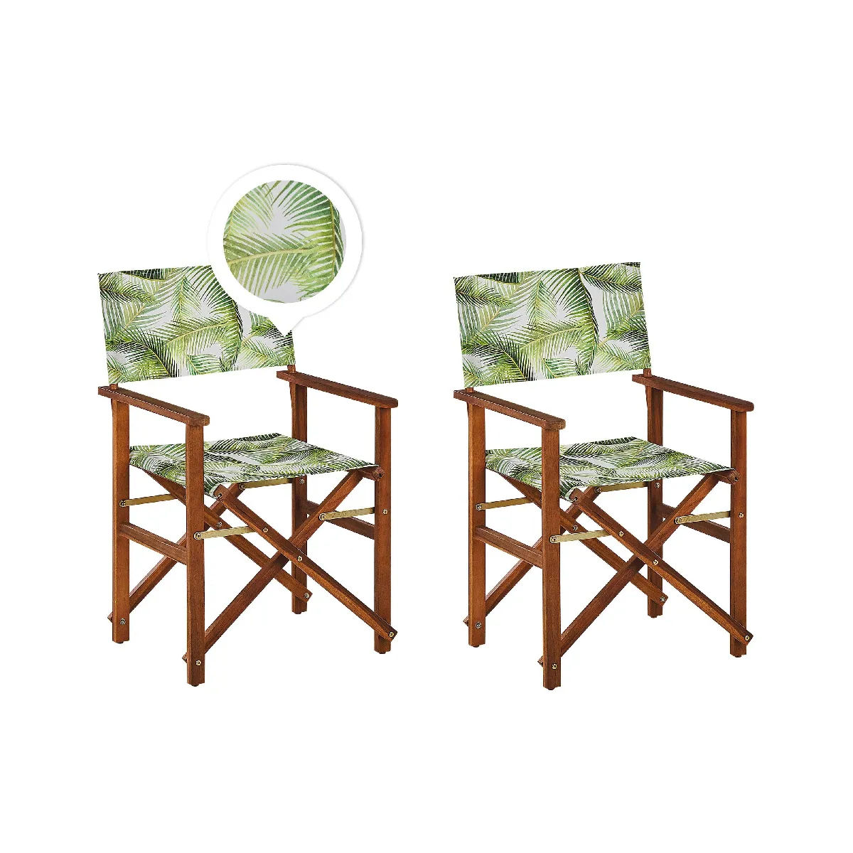 Beliani Chaise de jardin Cine Bois - vue 2