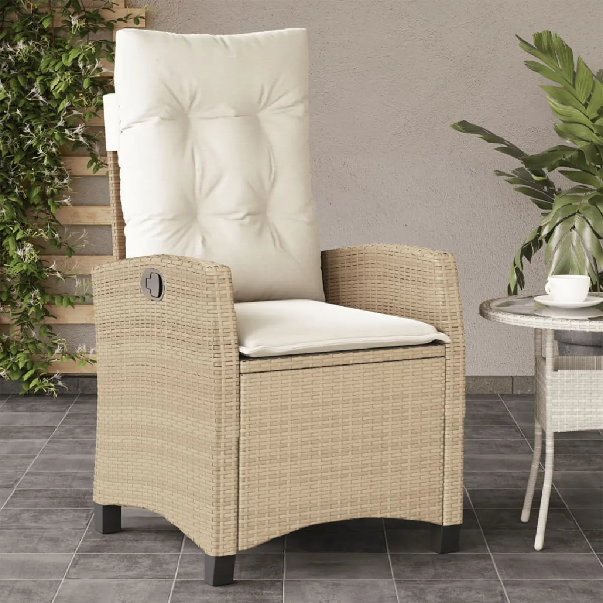 vidaXL Chaise inclinable de jardin - vue 3