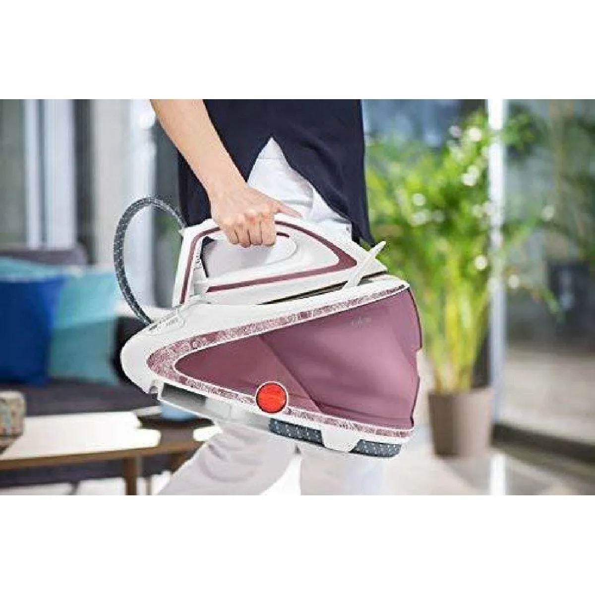 Bundle of Calor Pro Express Ultimate Centrale Vapeur Haute Pression 7.3 bars Fonction Pressing 490 gmin Fabrique en France GV9560C0 + Calor Rasoir anti peluches rechargeable JA7002C0 Trust