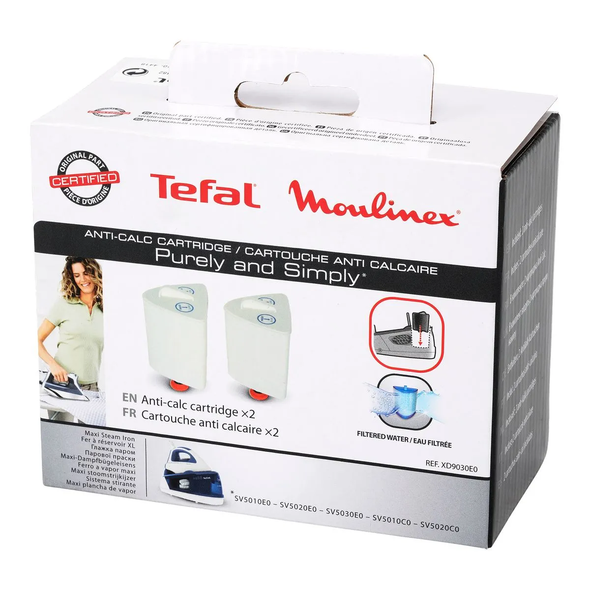 Moulinex Lot de 2 Cartouches Anti Calcaire