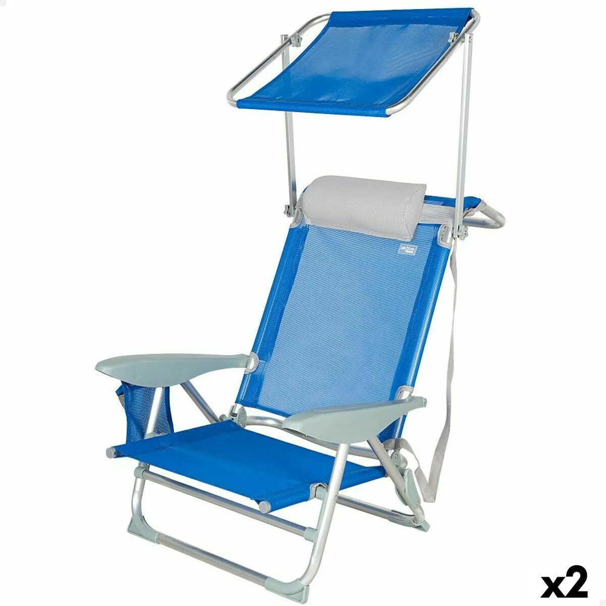 Aktive Chaise de Plage Aktive - Bleu Aktive Chaise de Plage Aktive - Bleu