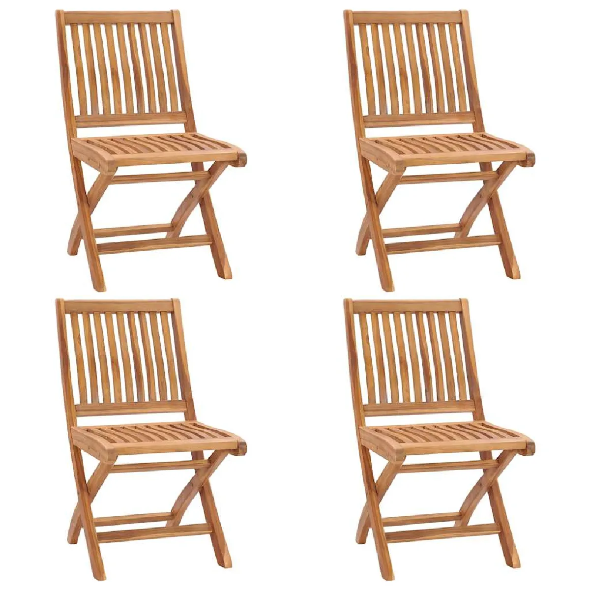 Chaises VIDAXL 4 pcs Résine tressée Confortables Contemporain - vue 2