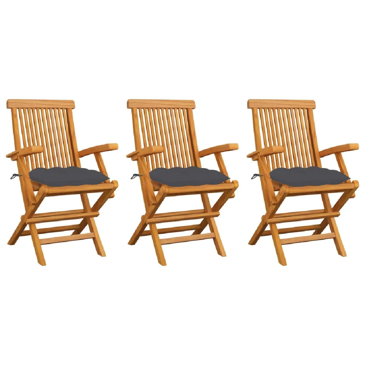 VIDAXL Chaises de jardin teck - vue 4