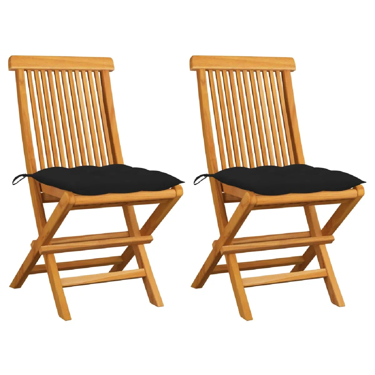 vidaXL Chaises de jardin pliables Lot de 2 - vue 4
