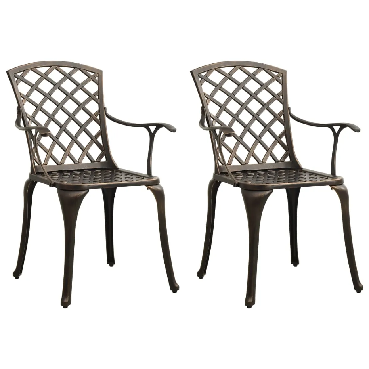 vidaXL Chaises jardin lot de 8 - vue 2
