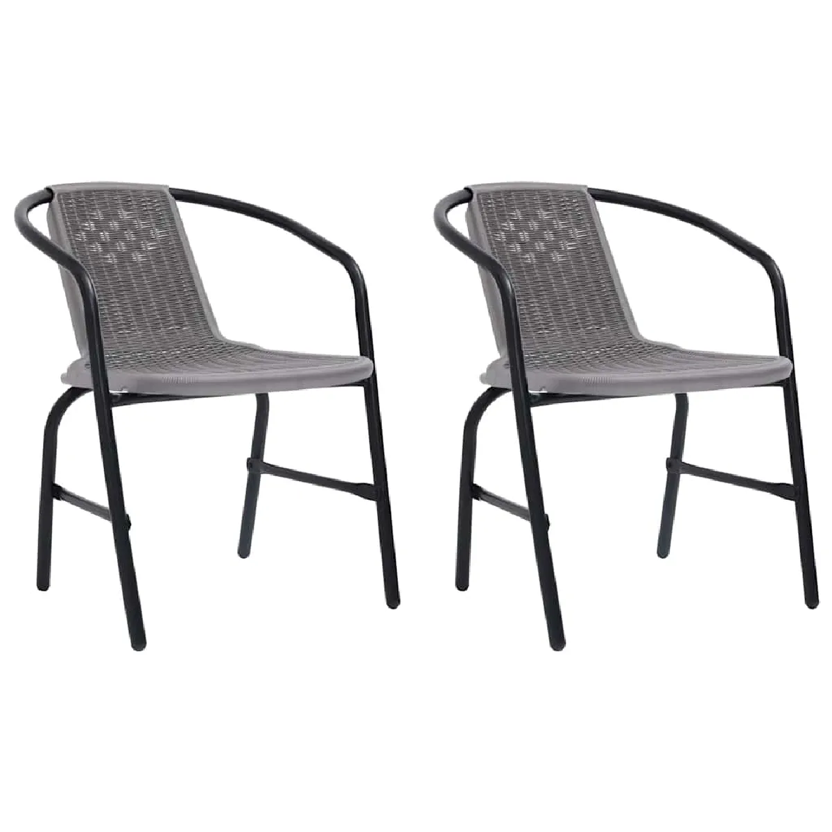 vidaXL Chaises de jardin lot de 2