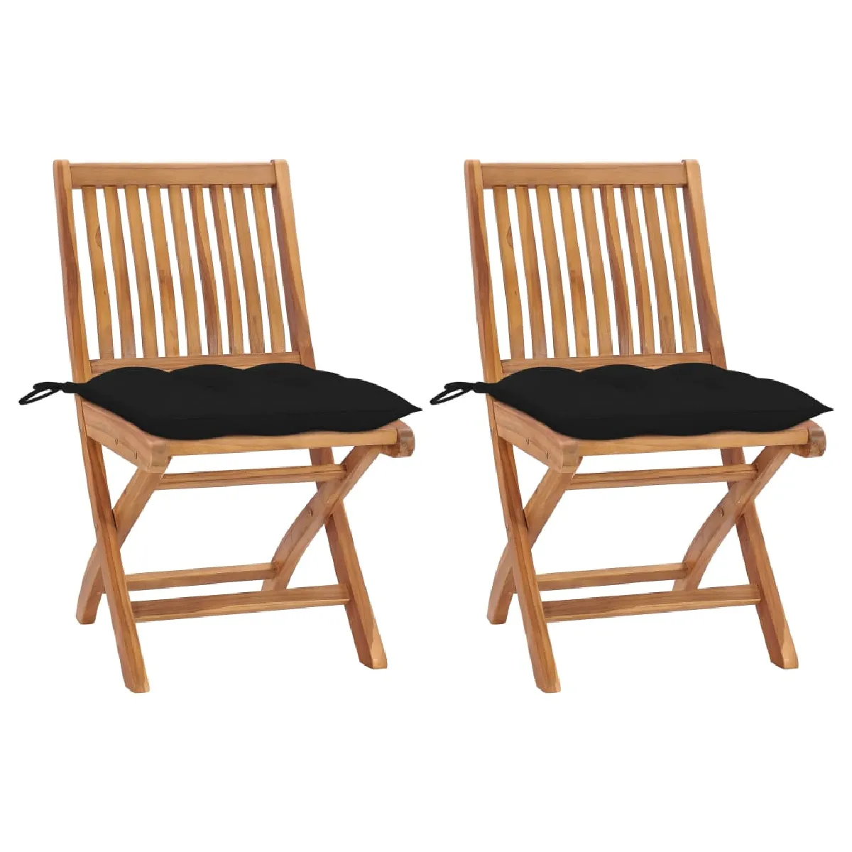 VIDAXL Chaises de jardin teck