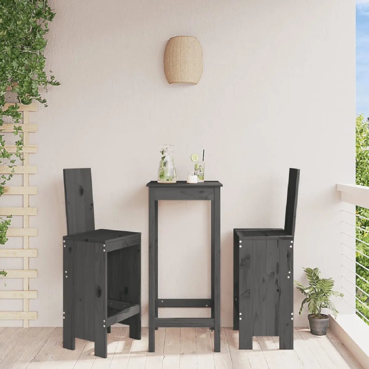 vidaXL Tabourets de bar - vue 7
