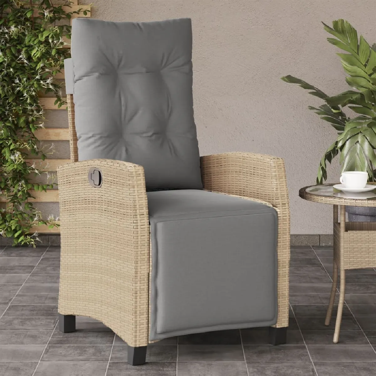 vidaXL Chaise inclinable de jardin - vue 4