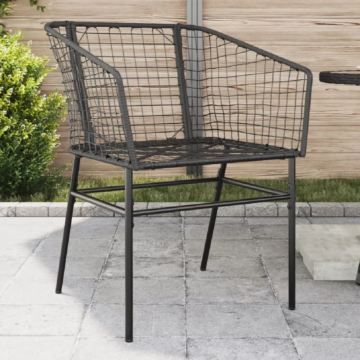 vidaXL Chaises jardin résine tressée Lot de 2 - vue 2
