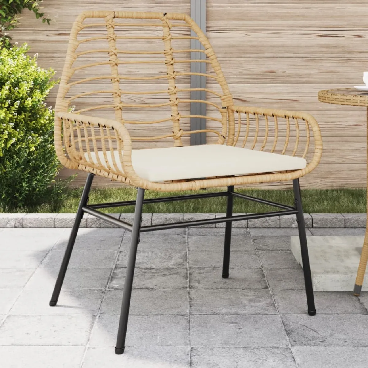 vidaXL Chaises de jardin lot de 2 rotin