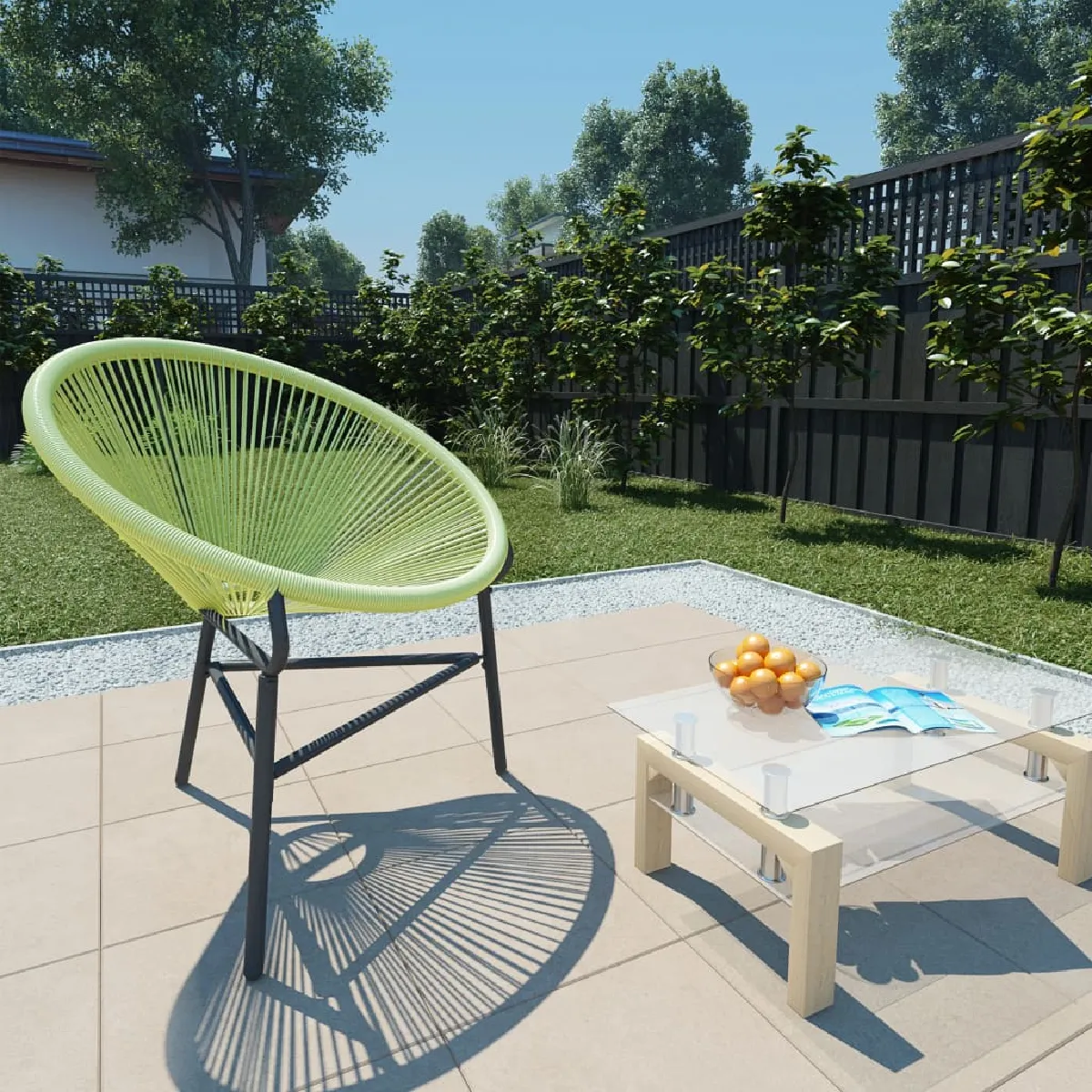vidaXL Chaise de jardin Acapulco Résine tressée - vue 2