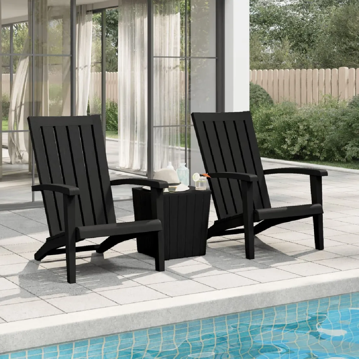 vidaXL Chaises de jardin Adirondack lot de 2