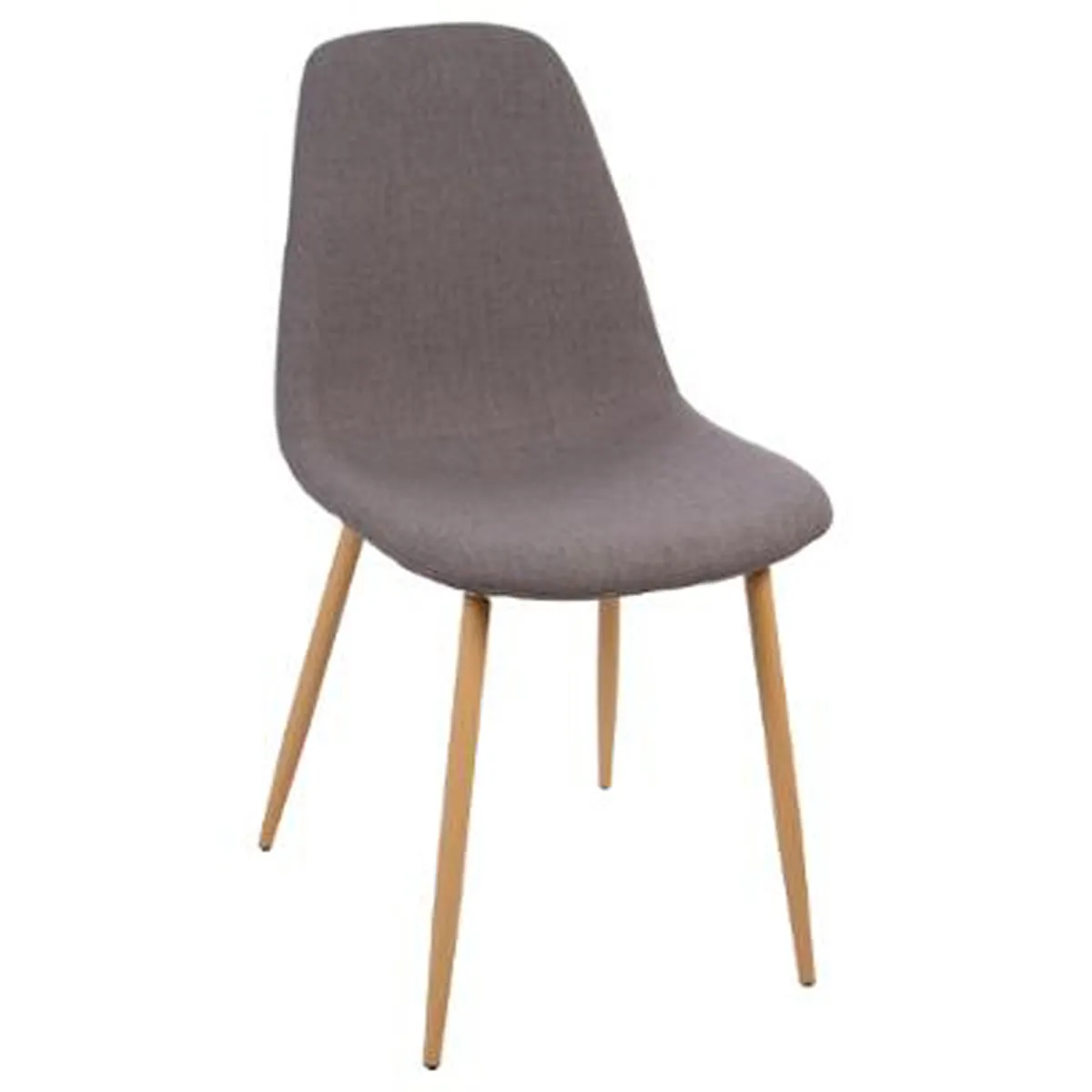 pegane Chaises - Lot de 4 - Gris foncé pegane Chaises - Lot de 4 - Gris foncé