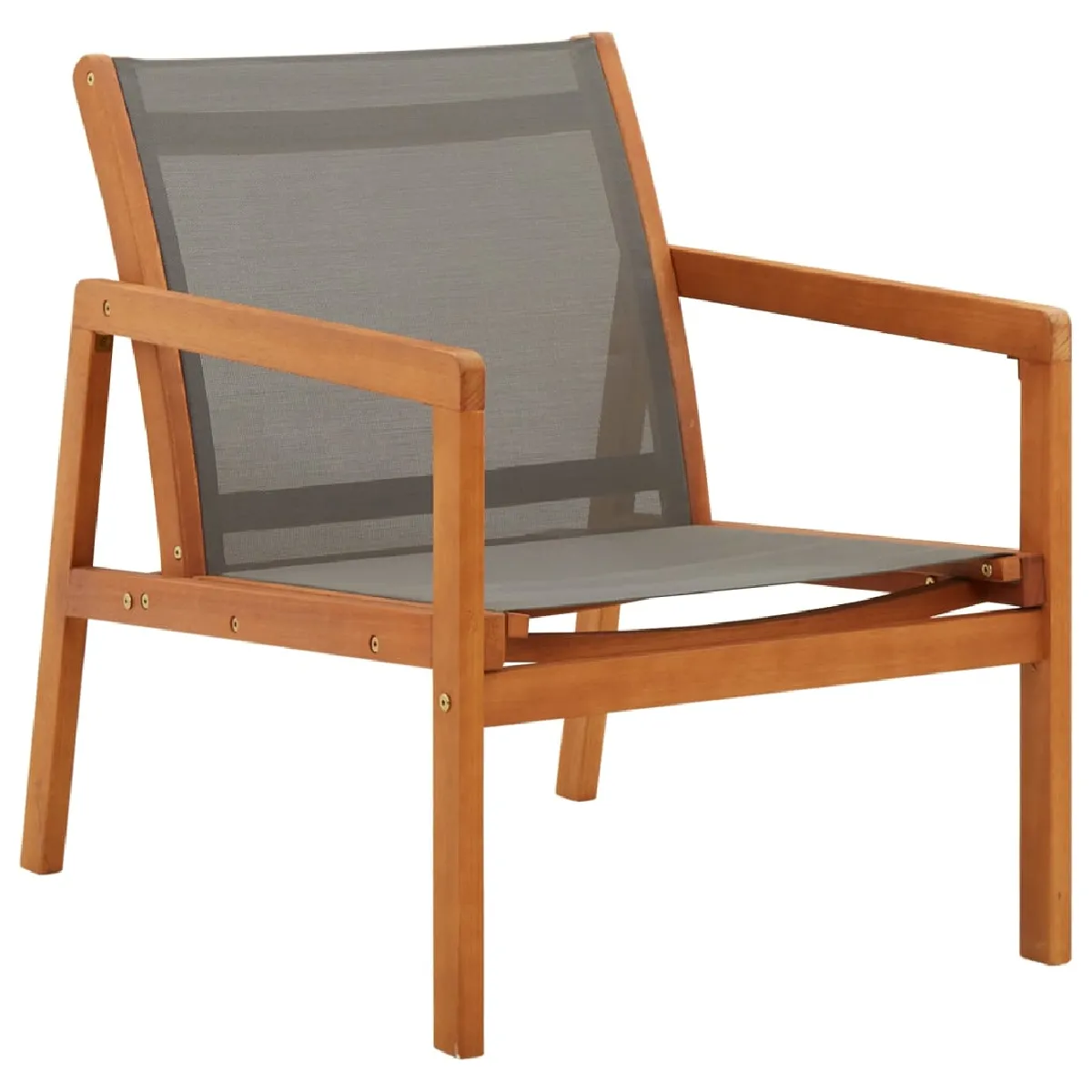vidaXL Chaise de jardin Bois d'eucalyptus solide