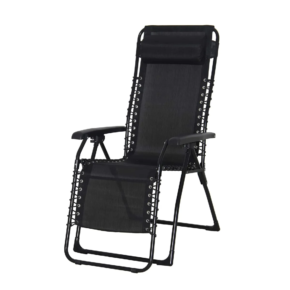 Chillvert Chaise longue de jardin - Noir Chillvert Chaise longue de jardin - Noir