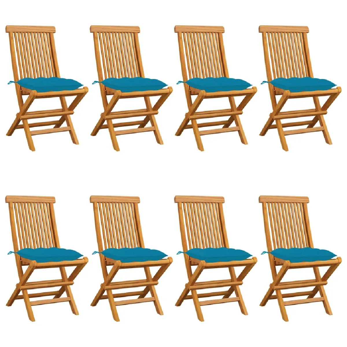 VIDAXL Chaises de jardin teck - vue 3