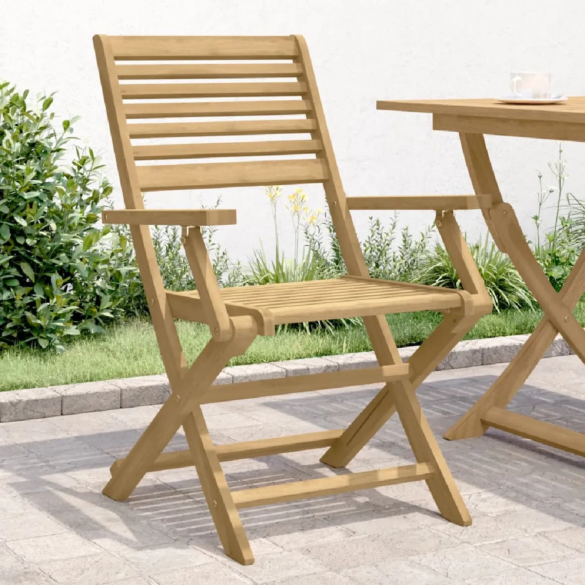 vidaXL Chaises pliables de jardin Lot de 6 Acacia - vue 4