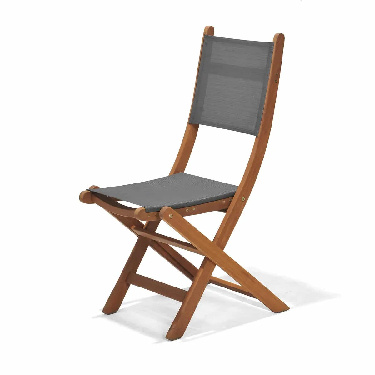 Chillvert Chaise de jardin pliante Bois naturel