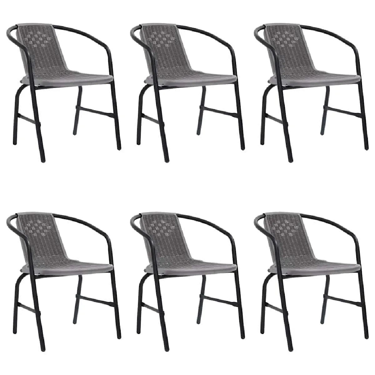 Vidaxl Noir Chaises De Jardin
