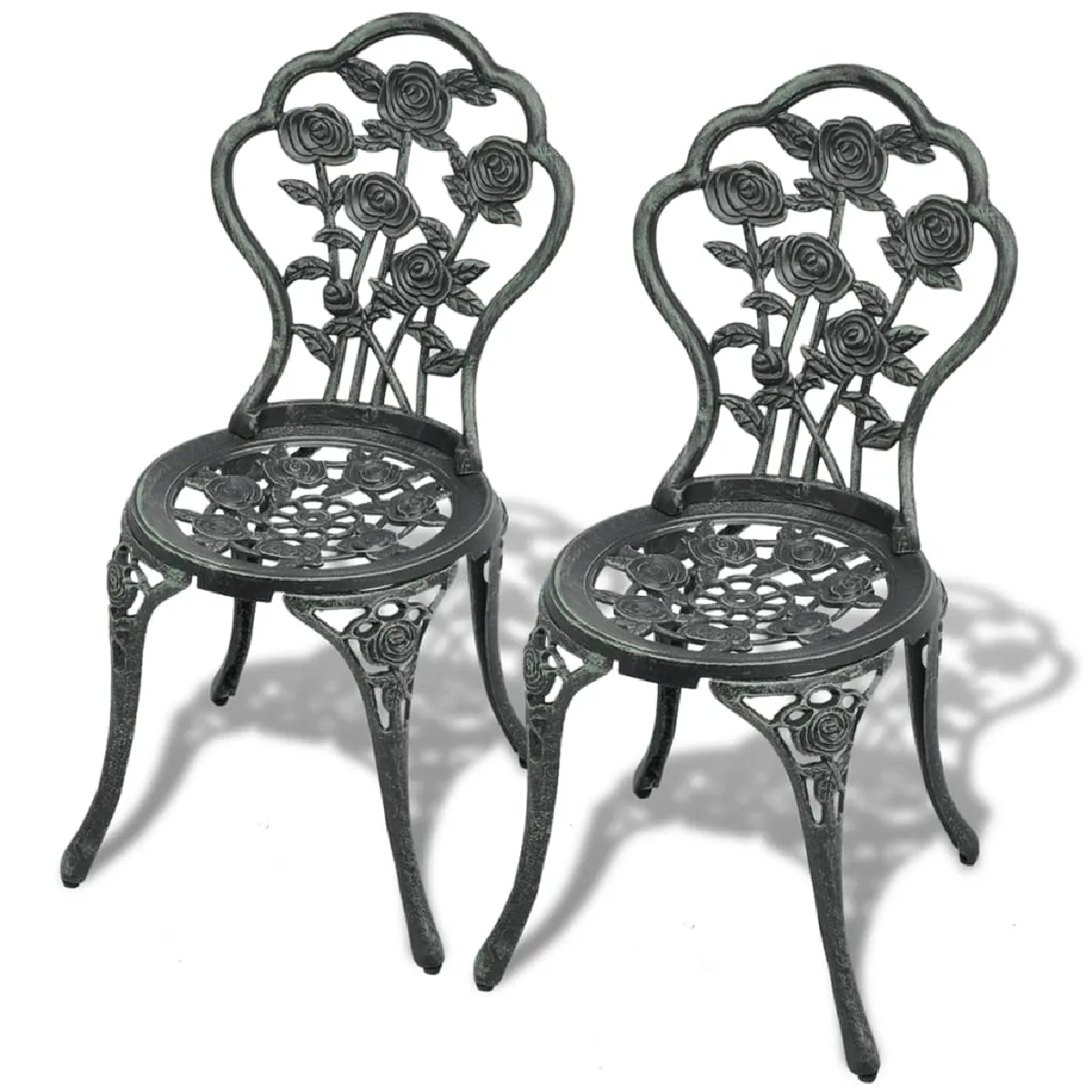 vidaXL Chaises de bistro lot de 2 - vue 2