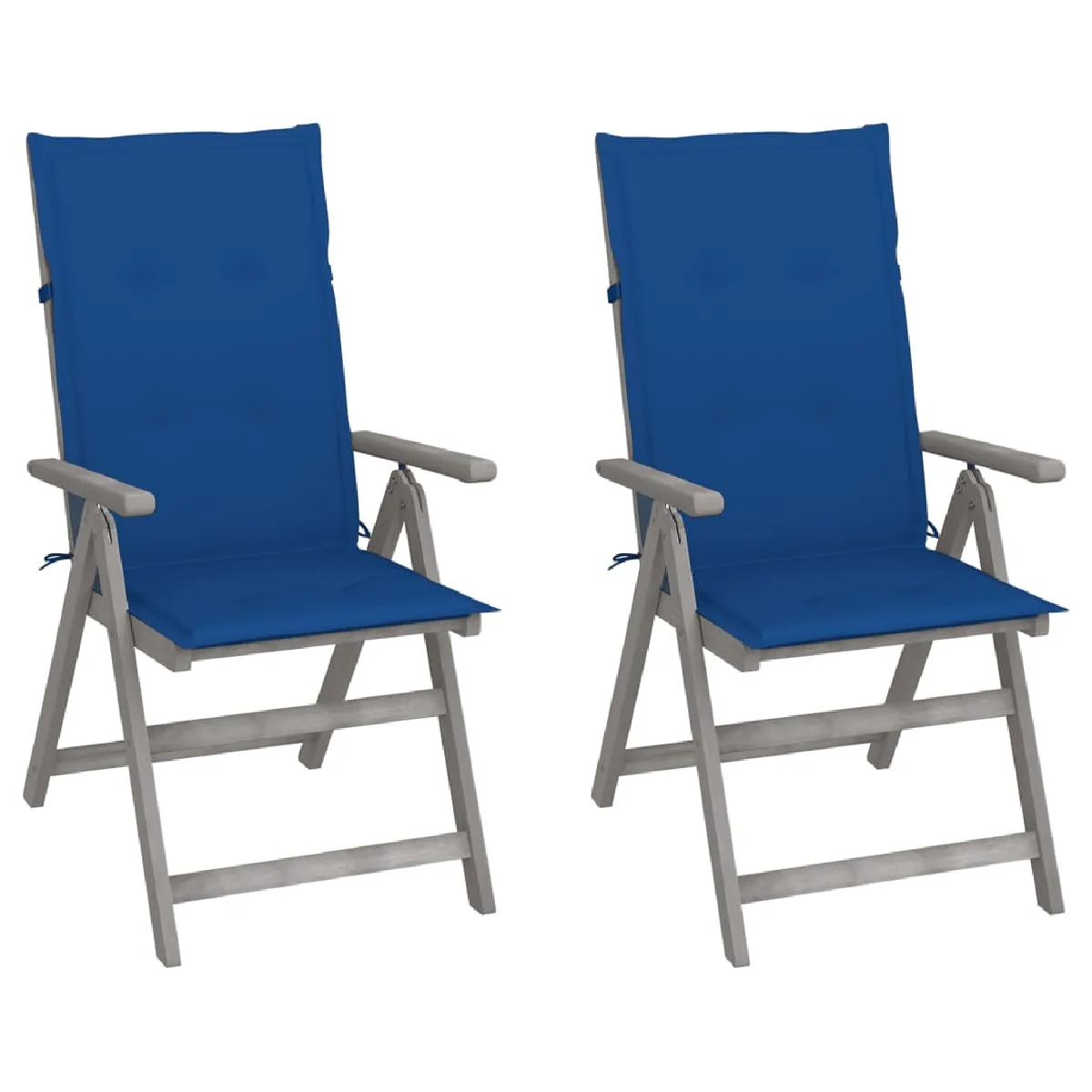 vidaXL Chaises inclinables de jardin Acacia