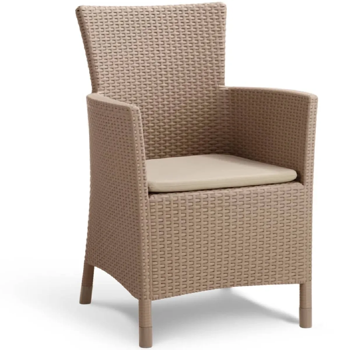 KETER Chaise de salle à manger de jardin - Iowa Cappuccino KETER Chaise de salle à manger de jardin - Iowa Cappuccino